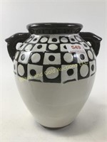 Ceramic vase with double handles