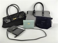 Modern Handbags (2) And Makeup Bags (2)