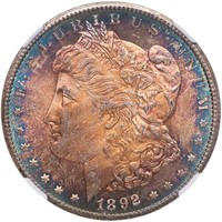 $1 1892-CC NGC MS64