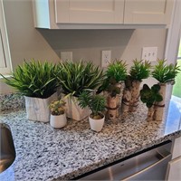 7PC ASSORTED FAUX GREENERY