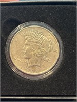 1922, 90% Silver Peace $1 in Presentation Box