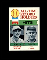 1979 Topps #411 Sisler/Cobb EX-MT to NRMT+