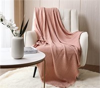 ($39) CREVENT Farmhouse Waffle Knit Throw