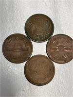 1951 Japan showa Yen Bronze Coins