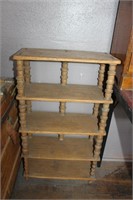 ANTIQUE WOOD SHELF APPX 36" TALL