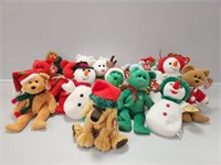 Beanie Babies:Jinglepup, Holiday Bears, Snowmen