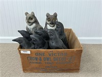 Victor Animal Trap Company Crow & Owl Decoys