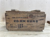 Wooden ammo box 18x13x14