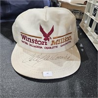 Signed  Cale Yarborough 1980s Winston Million Hat