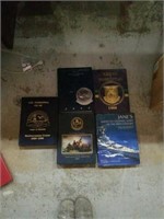 Group of 5 large naval books