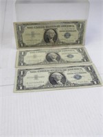 (3) $1 Silver Certificates