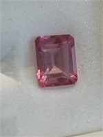 Approximately 3.0CT Emerald Cut Pure Pink Topaz