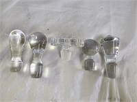 5 Large Glass Decanter Stoppers