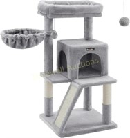 FEANDREA Cat Tree  Multi-Level Tower  Gray