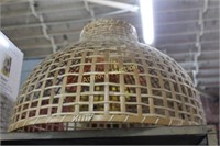 WOVEN WICKER LIGHT SHADE