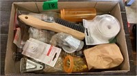 Wire Brush, Level, Screwdriver, Drawer Catches,