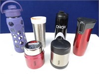(6) Various Thermos's & Cups