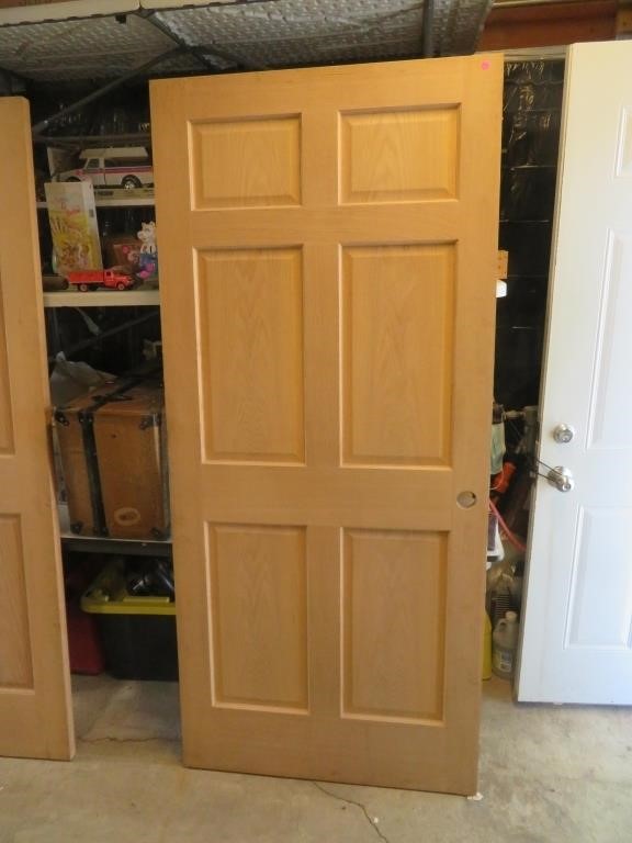 NO SHIPPING- NEW Solid Veneer Oak Door 35&3/4" x