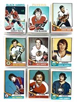 Collection de cartes de hockey OPC 1973 et +