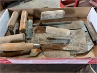 Box of Cement Trowels & Edgers