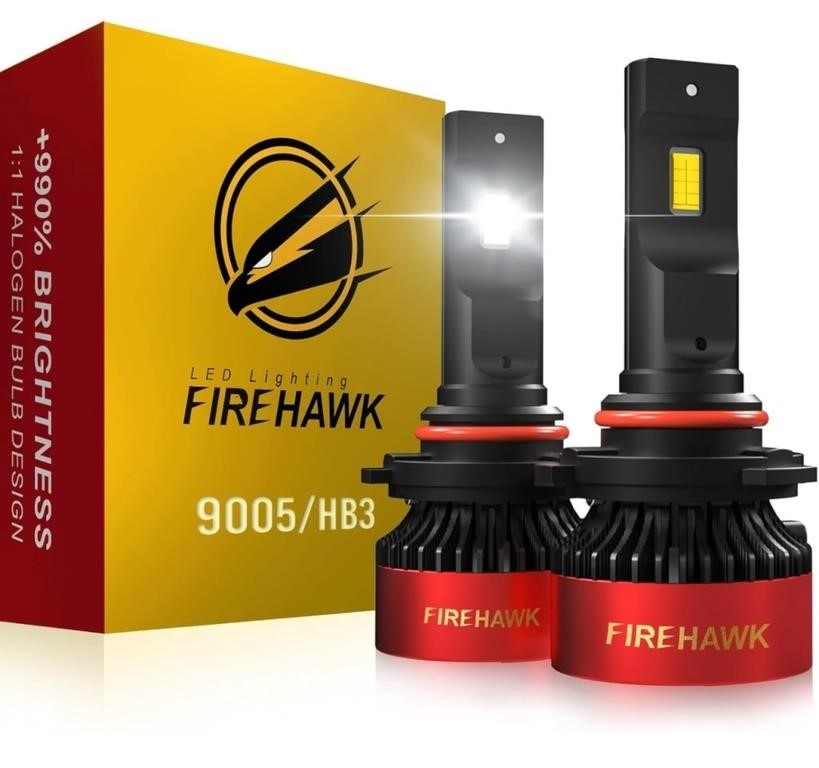 New, Firehawk 9005/HB3/H10/9145 LED Bulbs 40000LM