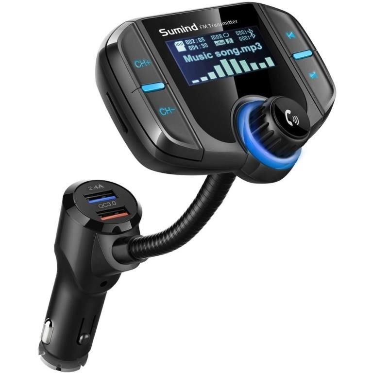 New Bluetooth FM Transmitter, Sumind Wireless