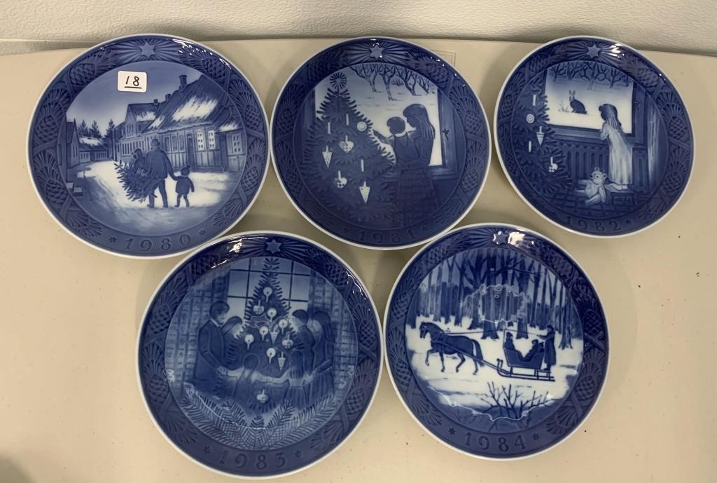 5 Copenhagen Denmark Plates(7") NO SHIPPING