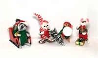 Annalee Christmas Mice & Raccoon