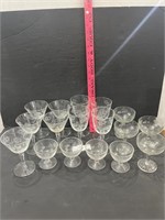 (17) Etched Goblets