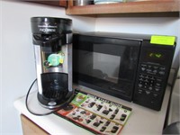 2 Items: Small Microwave & Coffee Maker