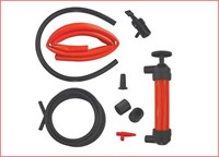 FUNNEL KING Pump, PVC, Red, Flow Capacity 0.1L