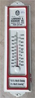 Vintage Metal Advertising Thermometer