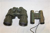 2 Sets of Binoculars: Tasco 10x25 & unknown