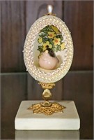 Faberge Inspired Hand Painted Egg Art
