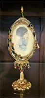 Faberge Inspired Hand Painted Egg Art