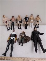Group of WWE/Starwars action figures