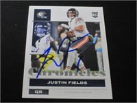 JUSTIN FIELDS SIGNED ROOKIE CARD WITH COA