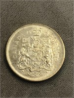 1965 CANADA SILVER ¢50 COIN