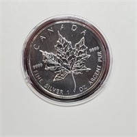 $800 Silver 1989 Maple Leaf (31.1Gm)(1Oz) Coin