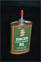 Singer 3oz Sewing Machine Oil Can w/ Lead Spout