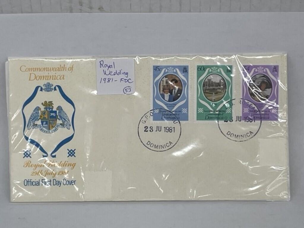 1982 Royal Wedding FDC Stamped Envelope