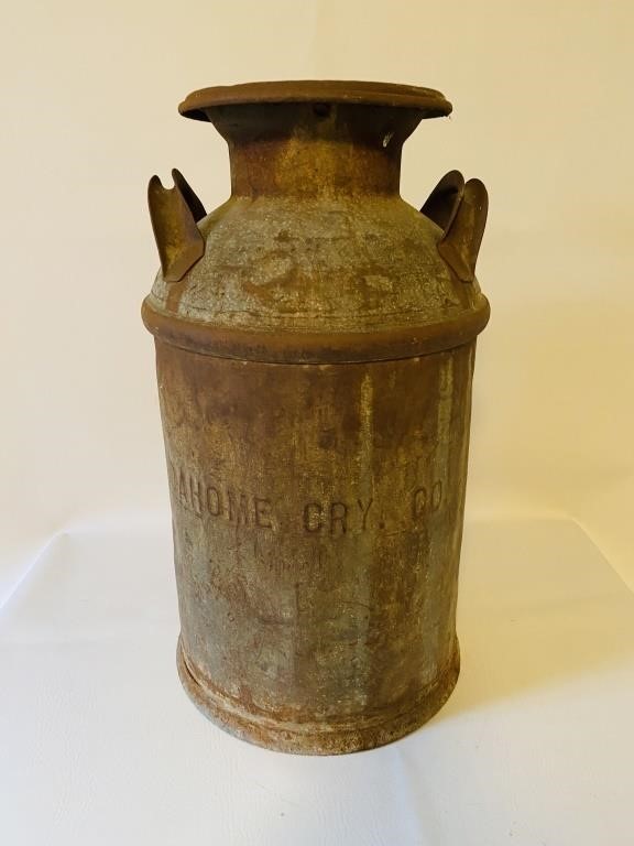 Antique Idahome CRY co. Milk Can