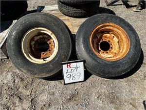 (2) Used Tires On 6 Bolt Rims