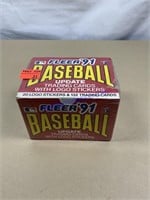 1991 Fleer  MLB Cards Set Factory Sealed Box  20