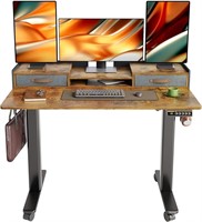 YDN 2-Tier Adjustable Electric Standing Desk