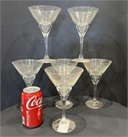 6 Glass Martini Glasses