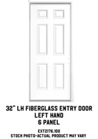32" LH Fiberglass Entry Door