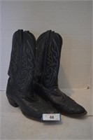 Larry Mahan Full Ostrich Quill Boots Size 12D