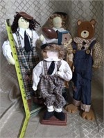 SET OF 4 FRIENDSHIP DOLLS 6 TO 15 INCHES