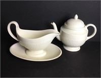Wedgwood Teapot and Gravy Boat